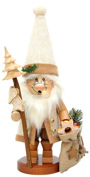 Räuchermann Wichtel Weihnachtsmann mit Stab Räuchermann Wichtel Weihnachtsmann mit Stab