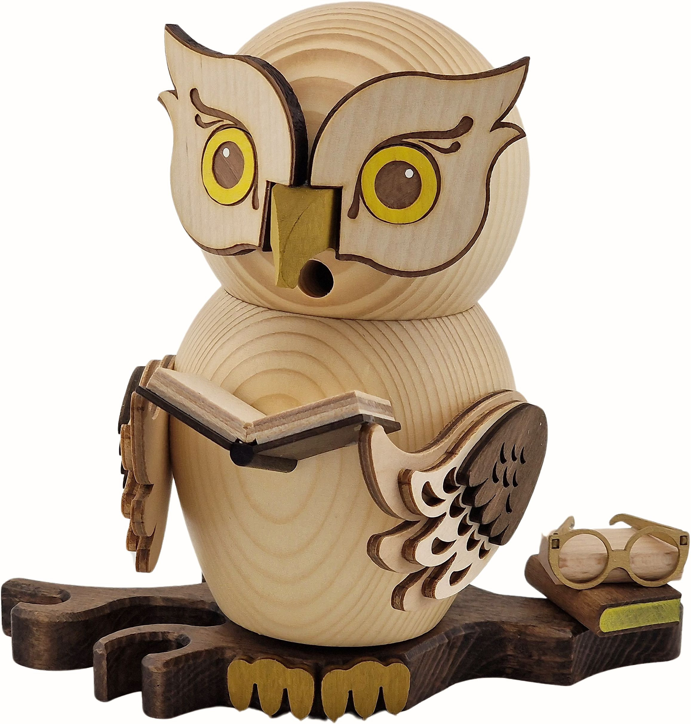 Räucherfigur Eule mit Büchern Räucherfigur Eule mit Büchern