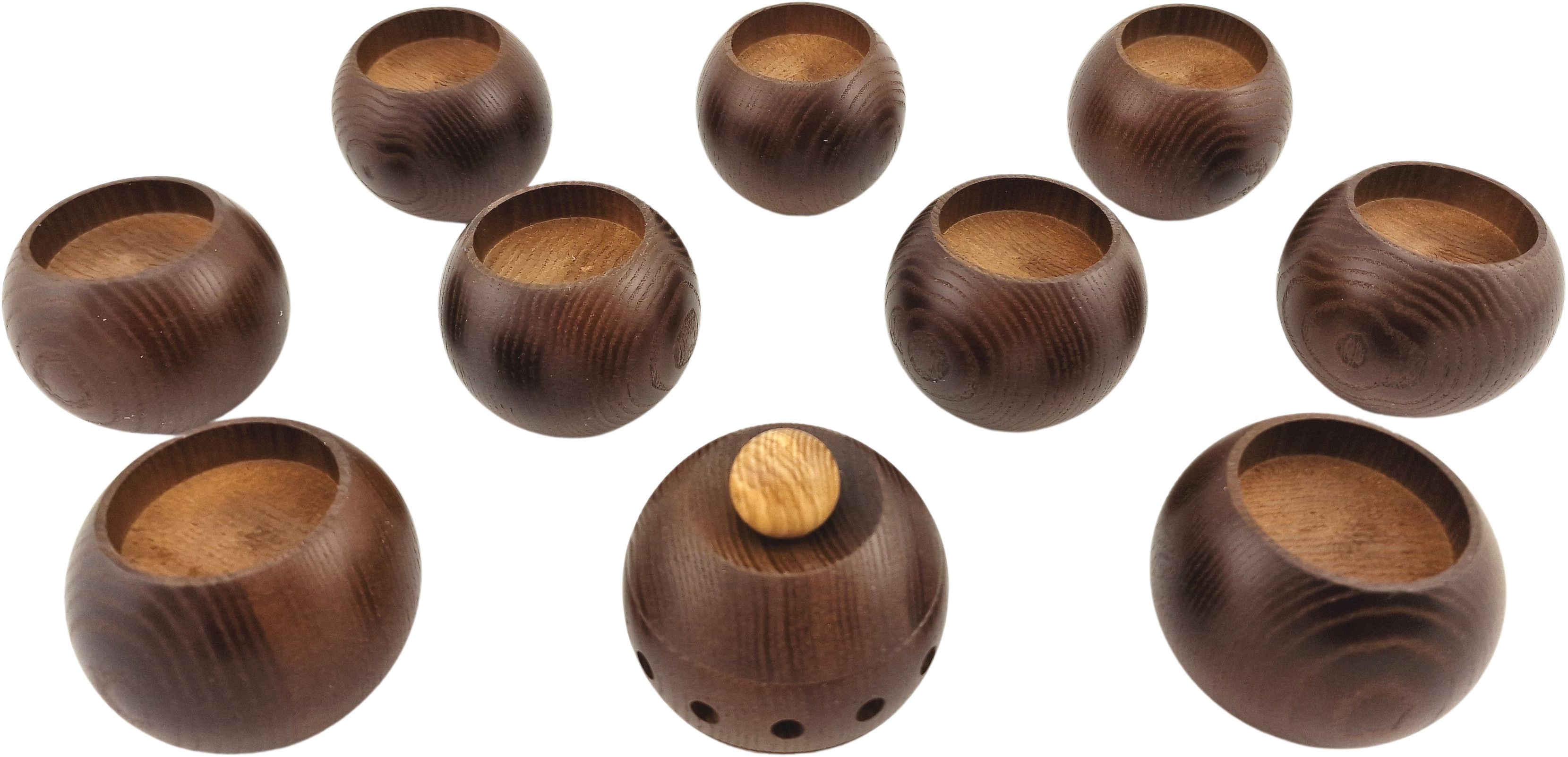 Kugeln für Leerpyramide - braun