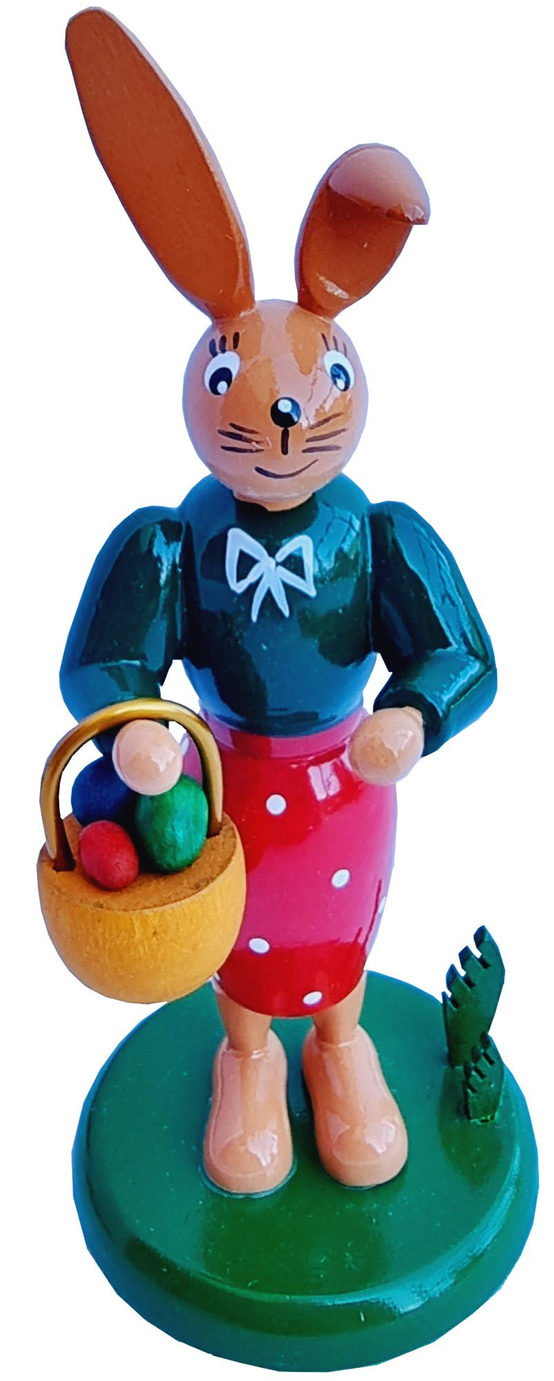 Knickohr Häsin langer Rock mit Körbchen