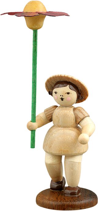 Blumenkind mit Cosmea - natur, 10 cm