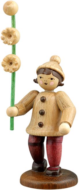 Blumenkind mit Maiglöckchen - natur, 9,5 cm