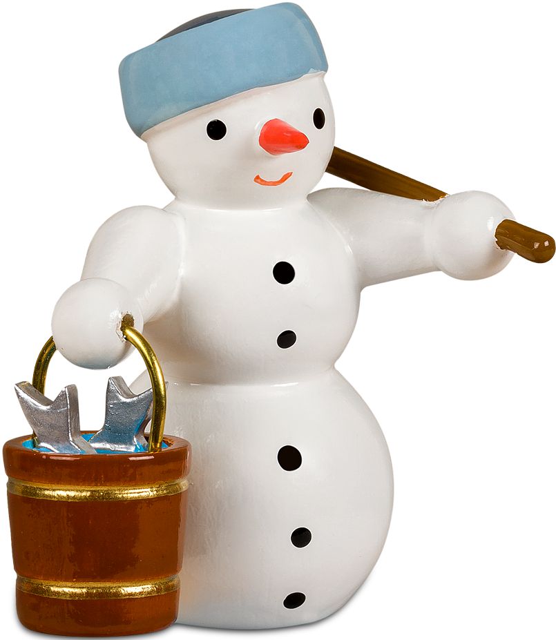 Schneemann - Angler