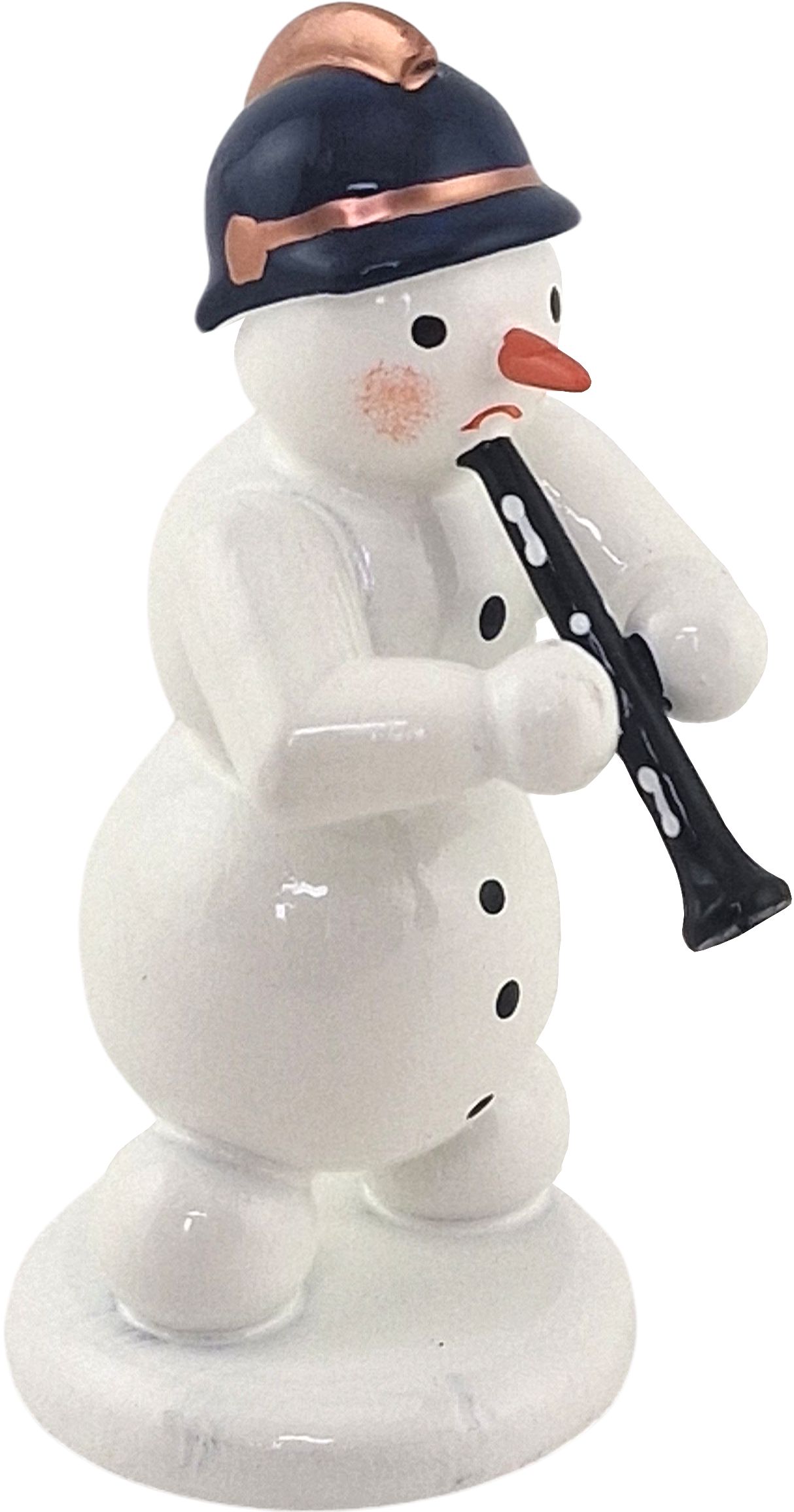 Schneemann mit Klarinette
