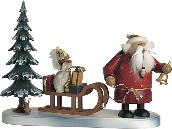 Räuchermännchen Weihnachtsmann kommt Räuchermännchen Weihnachtsmann kommt