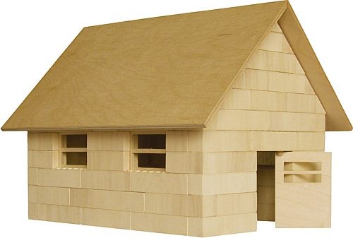 Bausatz für die Feldscheune<br> - der Holzbaustein mit dem Klick - Bausatz für die Feldscheune<br> - der Holzbaustein mit dem Klick -