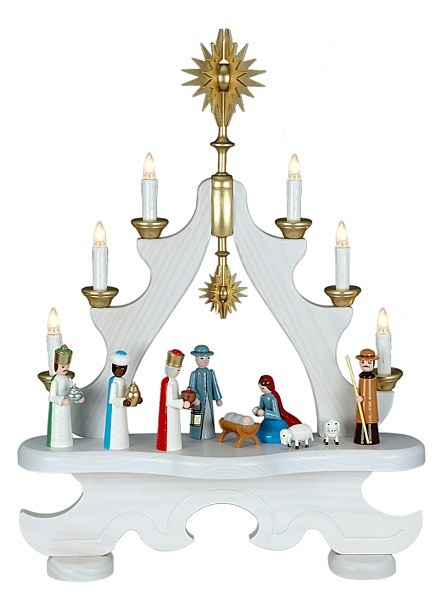 große Spitze Christi Geburt / farbig große Spitze Christi Geburt / farbig