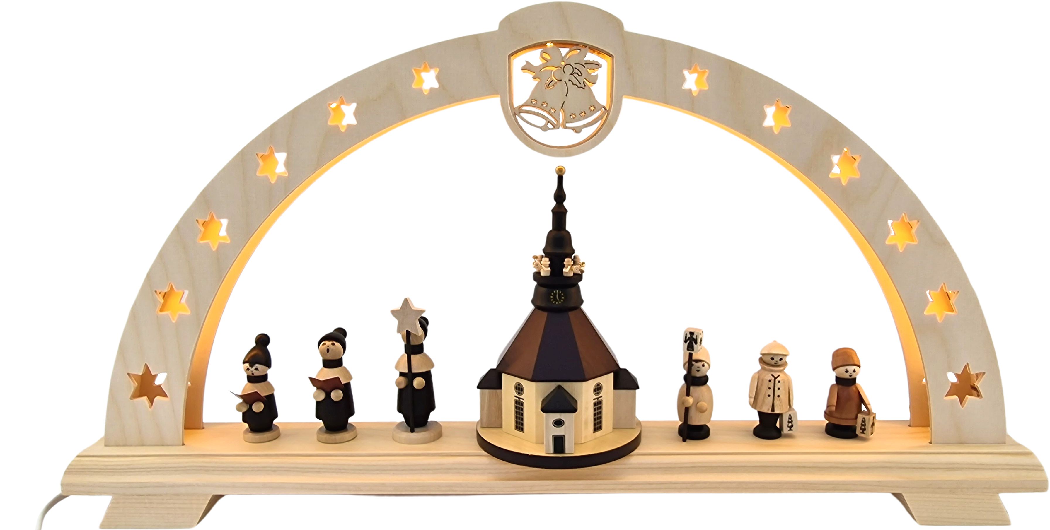 LED-Lichterbogen Seiffener Kirche