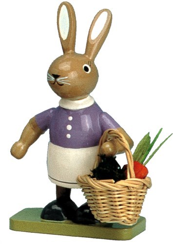 Hase mit Möhrenkorb Hase mit Möhrenkorb