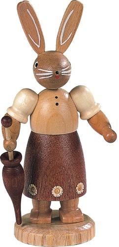 Hasenfrau mit Schirm natur Hasenfrau mit Schirm natur
