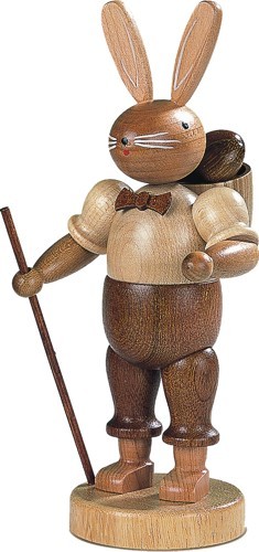 Hasenmann mit Eierkorb natur, groß Hasenmann mit Eierkorb natur, groß