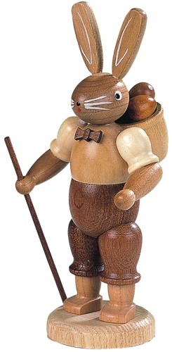 Hasenmann mit Eierkorb natur