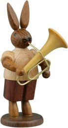 Hasenmusikant mit Tuba / natur Hasenmusikant mit Tuba / natur
