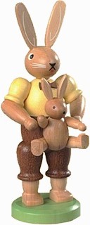 Hasenvater mit Kind Hasenvater mit Kind
