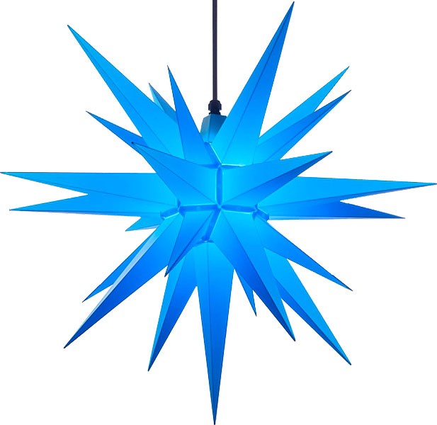 Herrnhuter Stern A7 für Außen, blau 68 cm