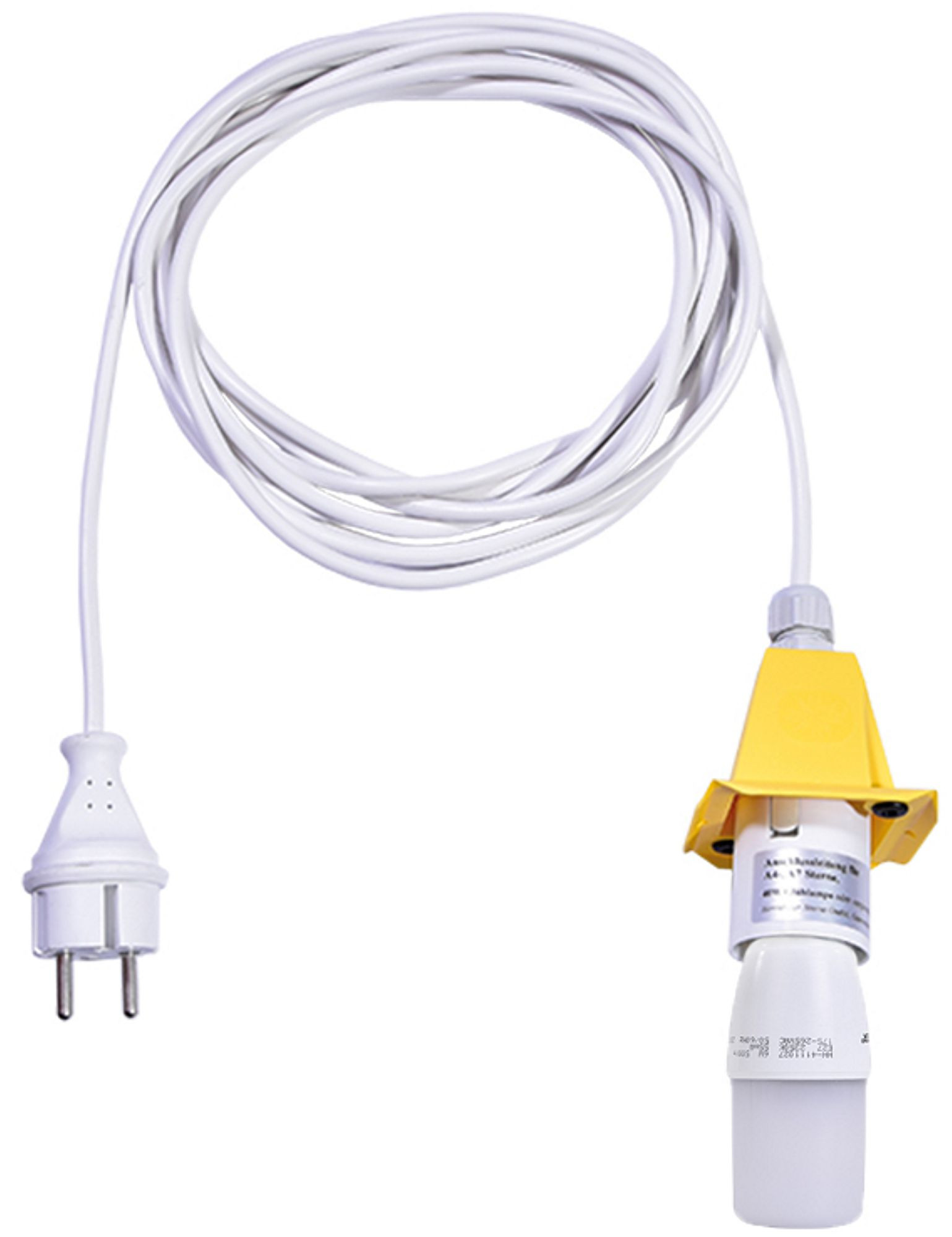 Kabel für A4/A7 - weißes Kabel 5m, Deckel gelb