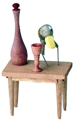 Holzfigur Hans Huckebein Holzfigur Hans Huckebein