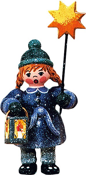 Winterkinder - Mädchen mit Stern und Laterne