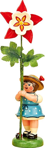 Blumenkind - Mädchen mit Akelei
