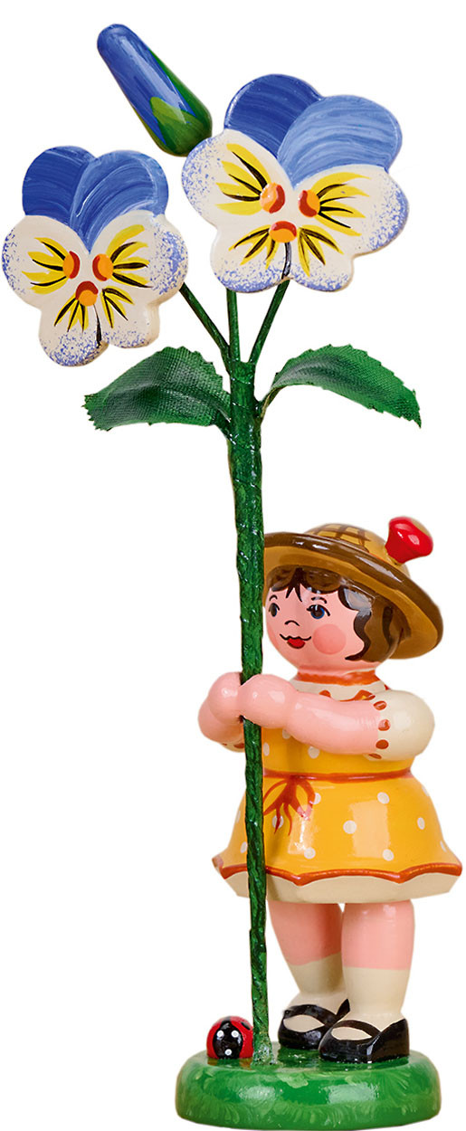 Blumenkind - Mädchen mit Hornveilchen