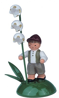 Blumenkind Junge mit Maiglöckchen Blumenkind Junge mit Maiglöckchen