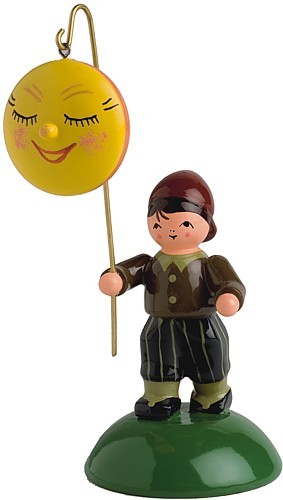 Blumenkind Junge mit Mond Blumenkind Junge mit Mond