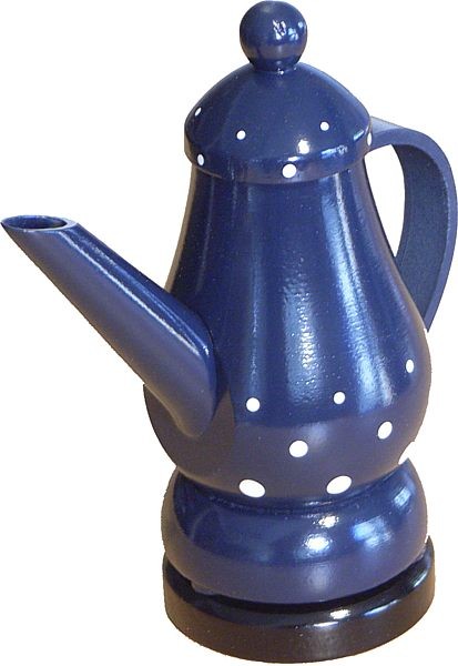 Räucherfigur Kaffeekanne, blau Räucherfigur Kaffeekanne, blau
