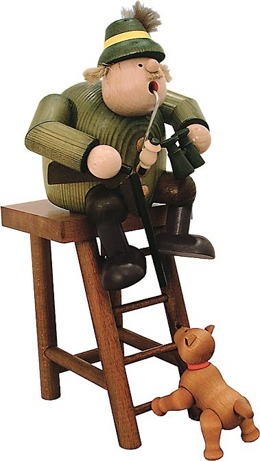 Kantenhocker Jäger mit Hochsitz Kantenhocker Jäger mit Hochsitz