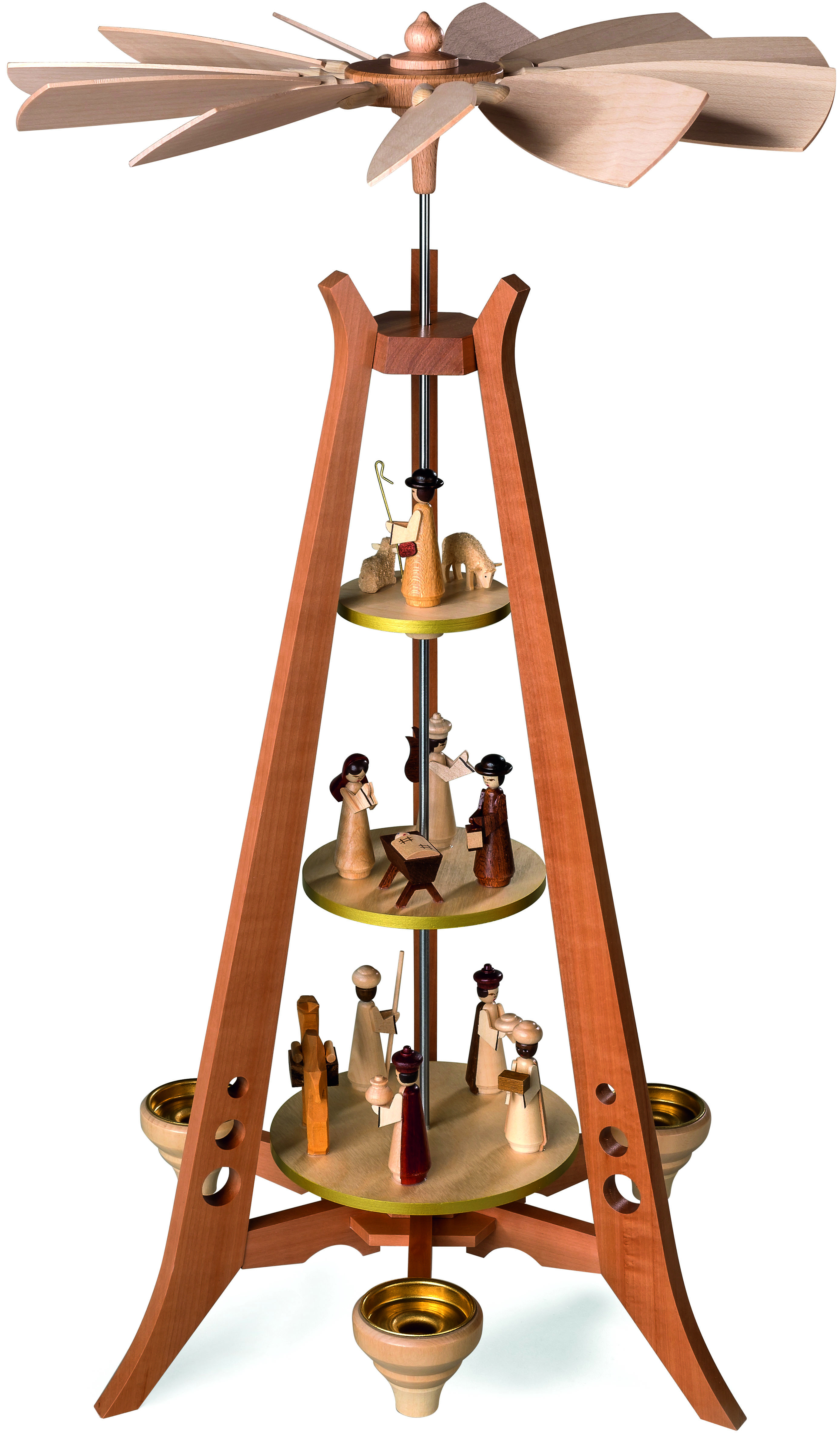 pYramide im mid-century modern Stil, Christi Geburt, natur