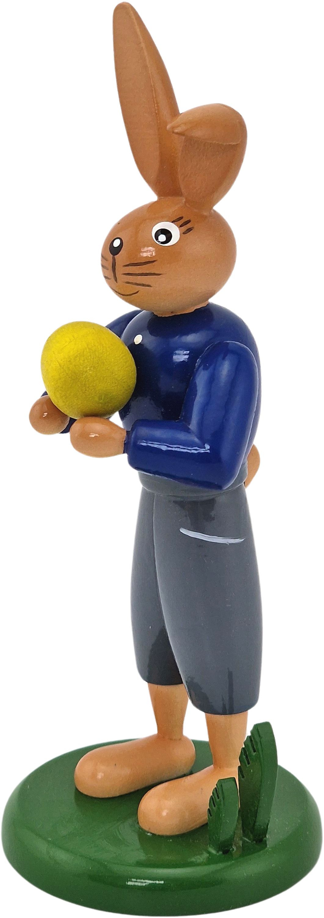 Knickohrhase mit langer Hose und Ei