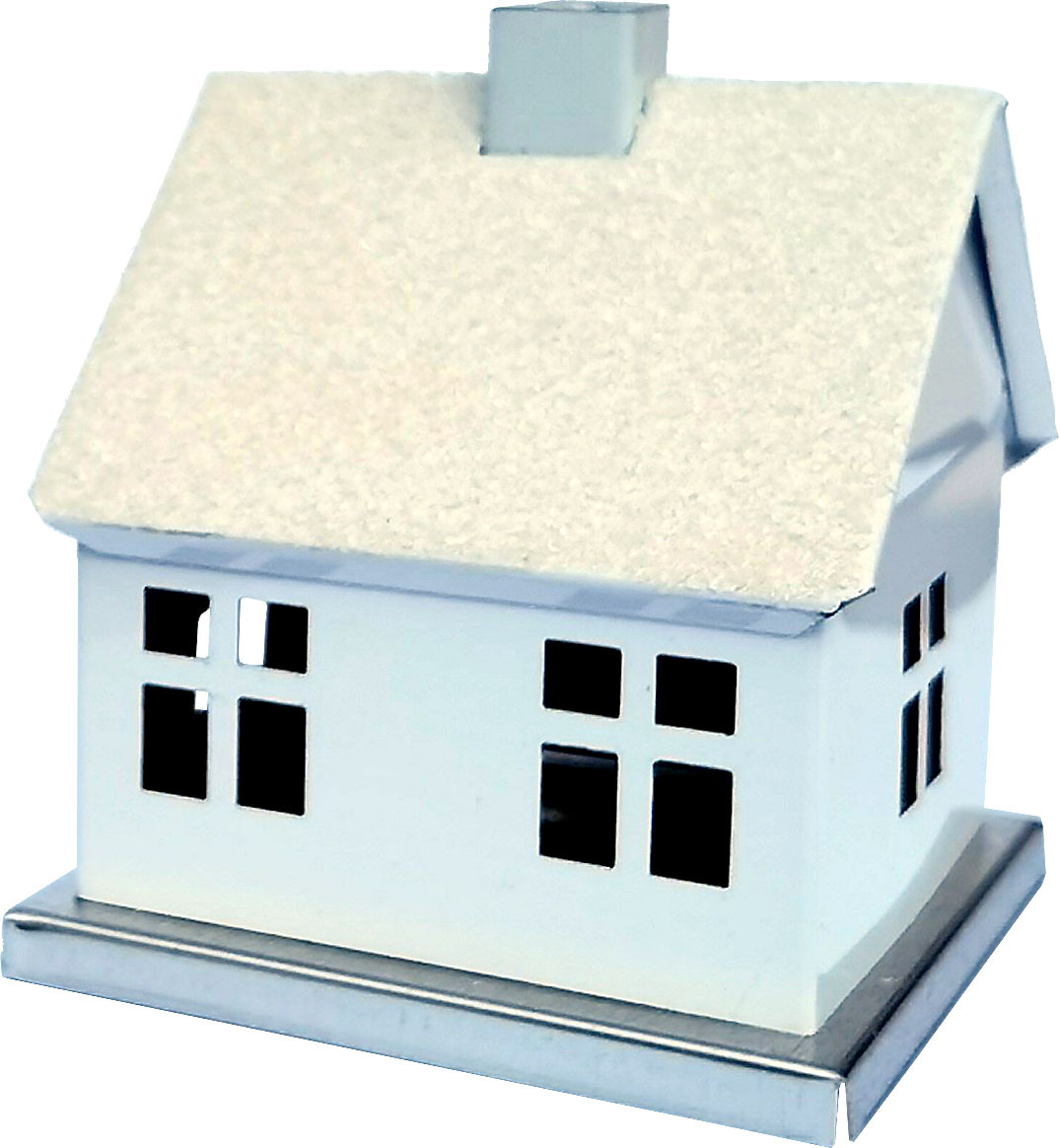 Räucherhaus, unifarben - weiss Räucherhaus, unifarben - weiss