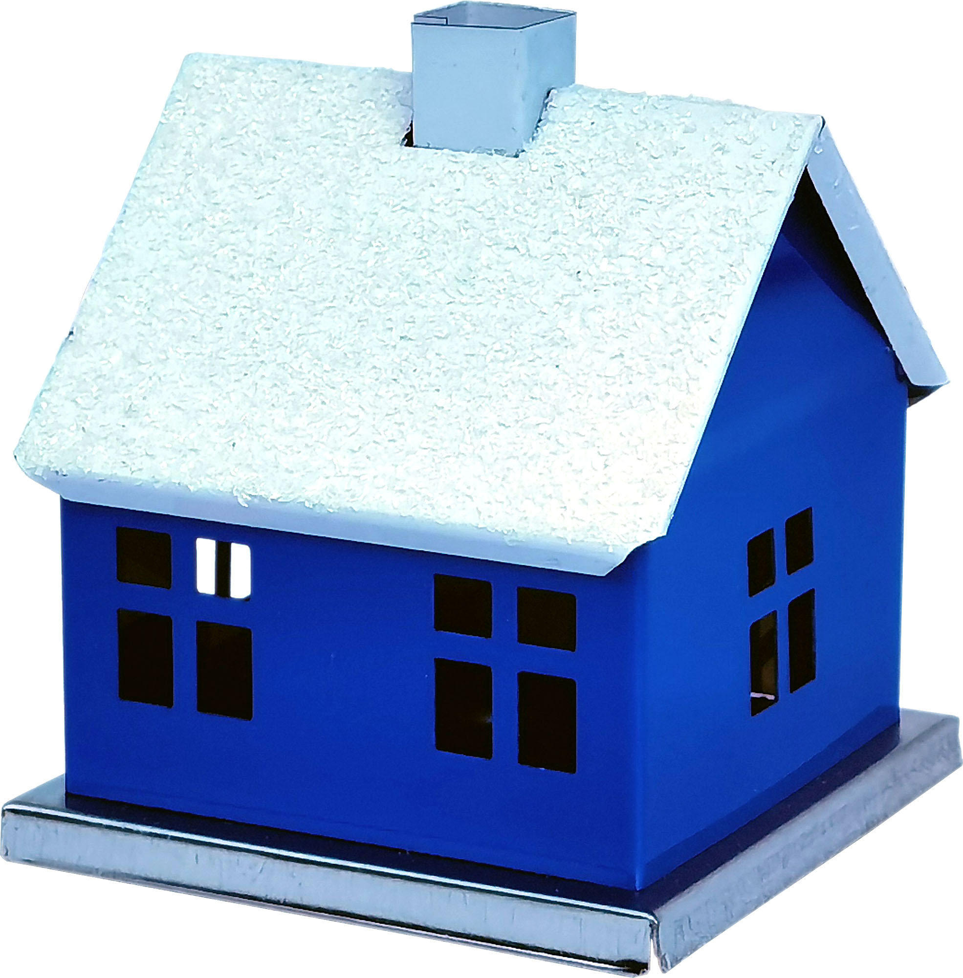 Räucherhaus, unifarben - blau Räucherhaus, unifarben - blau