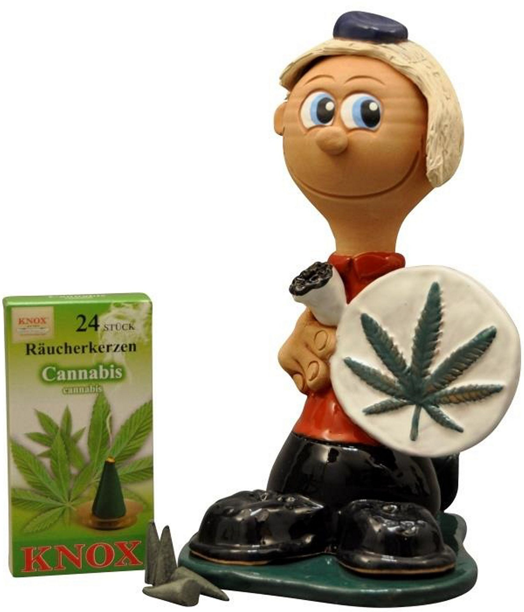 Geschenkkarton Marihuana 27cm - weiß