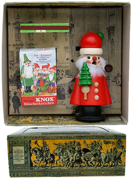 Weihnachtsmann im Geschenkkarton Weihnachtsmann im Geschenkkarton