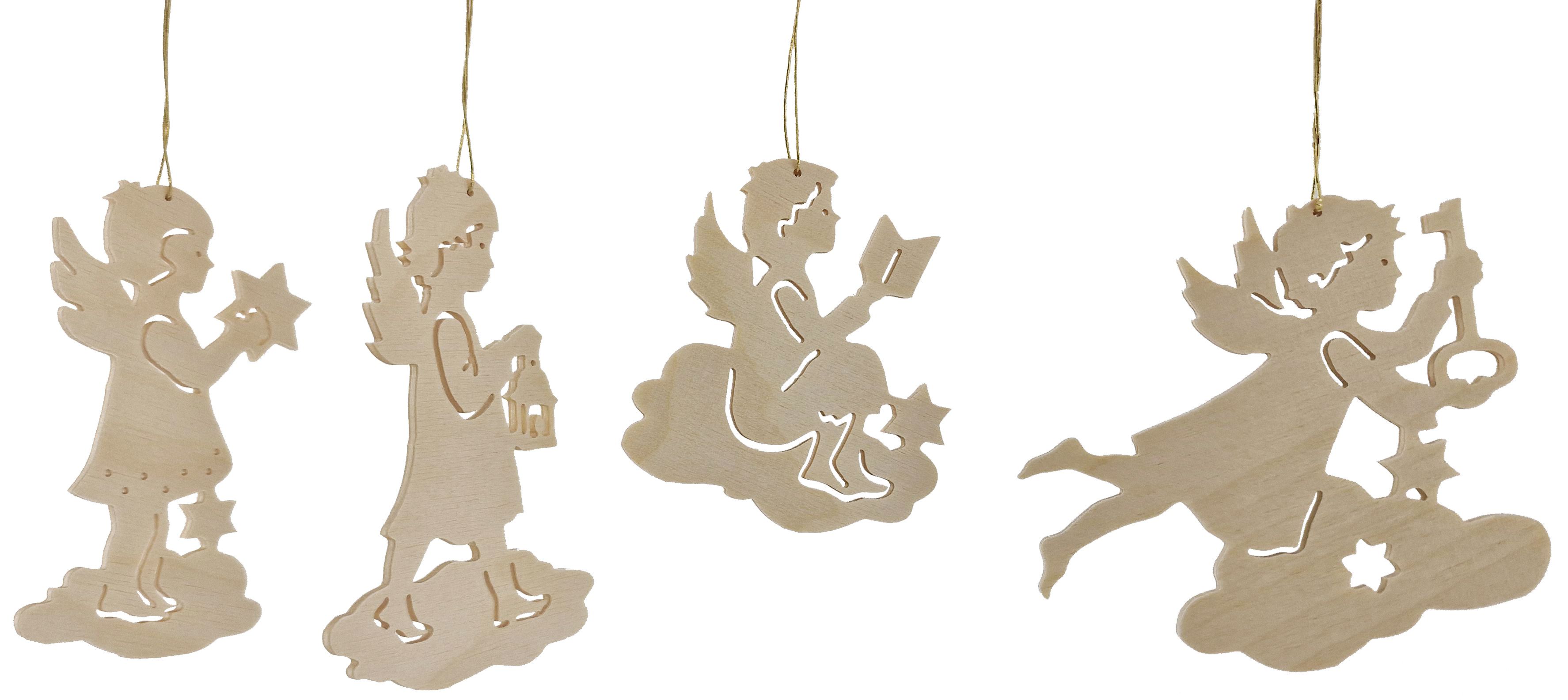Baumbehang Weihnachten 4 er Set: Engel