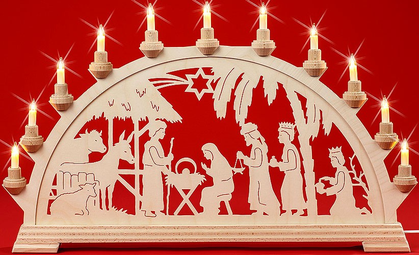 Schwibbogen Christgeburt im Haus Schwibbogen Christgeburt im Haus