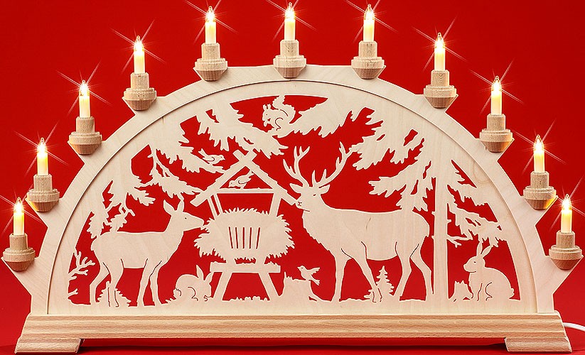 Schwibbogen Wildfütterung Schwibbogen Wildfütterung