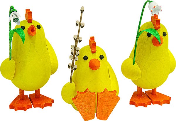 Kückengruppe mit Blumen Kückengruppe mit Blumen