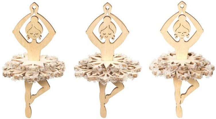 Baumschmuck Schneeflöckchen, 6-er Set