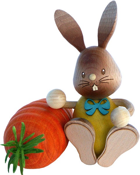 Stupsi Hase mit Möhre Stupsi Hase mit Möhre