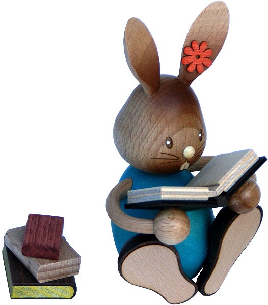 Stupsi Hase mit Büchern Stupsi Hase mit Büchern