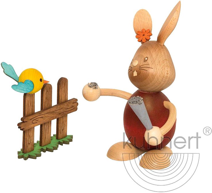 Stupsi Hase mit Vogel Stupsi Hase mit Vogel