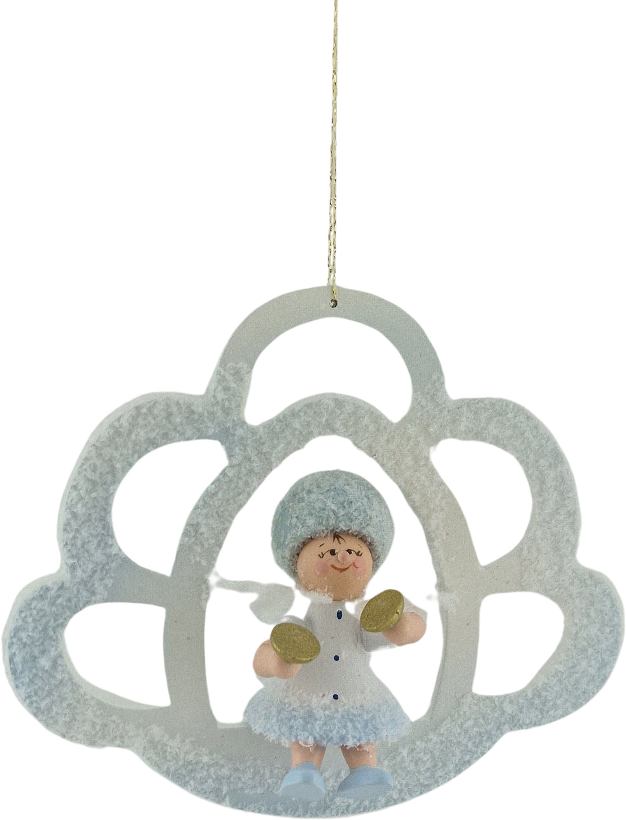 Schneeflöckchen mit Becken auf Wolke Baumbehang