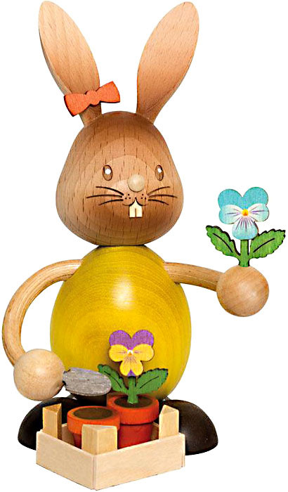 Stupsi Hase mit Stiefmütterchen Stupsi Hase mit Stiefmütterchen