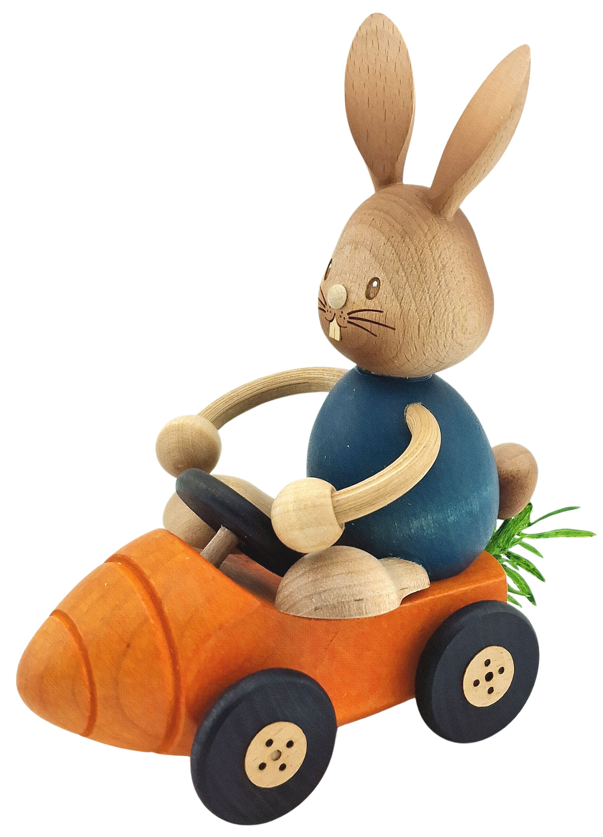 Stupsi Hase im Möhrenflitzer