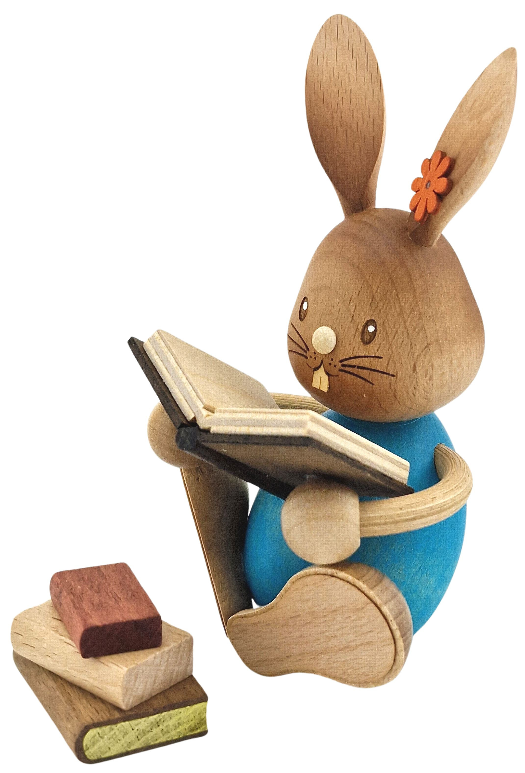 Stupsi Hase mit Büchern