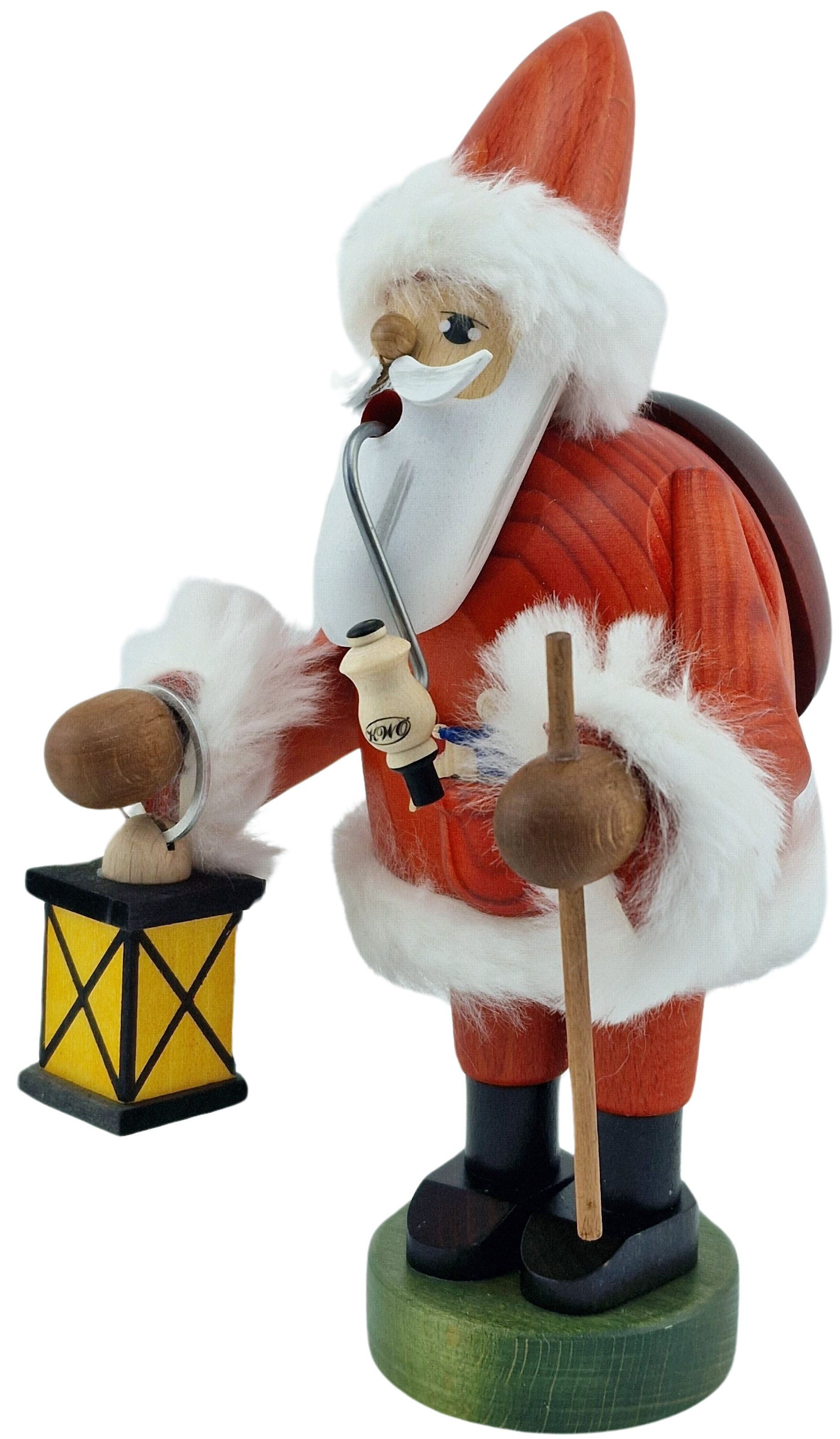 Räuchermännchen Weihnachtsmann mit Laterne - Die Bärtigen