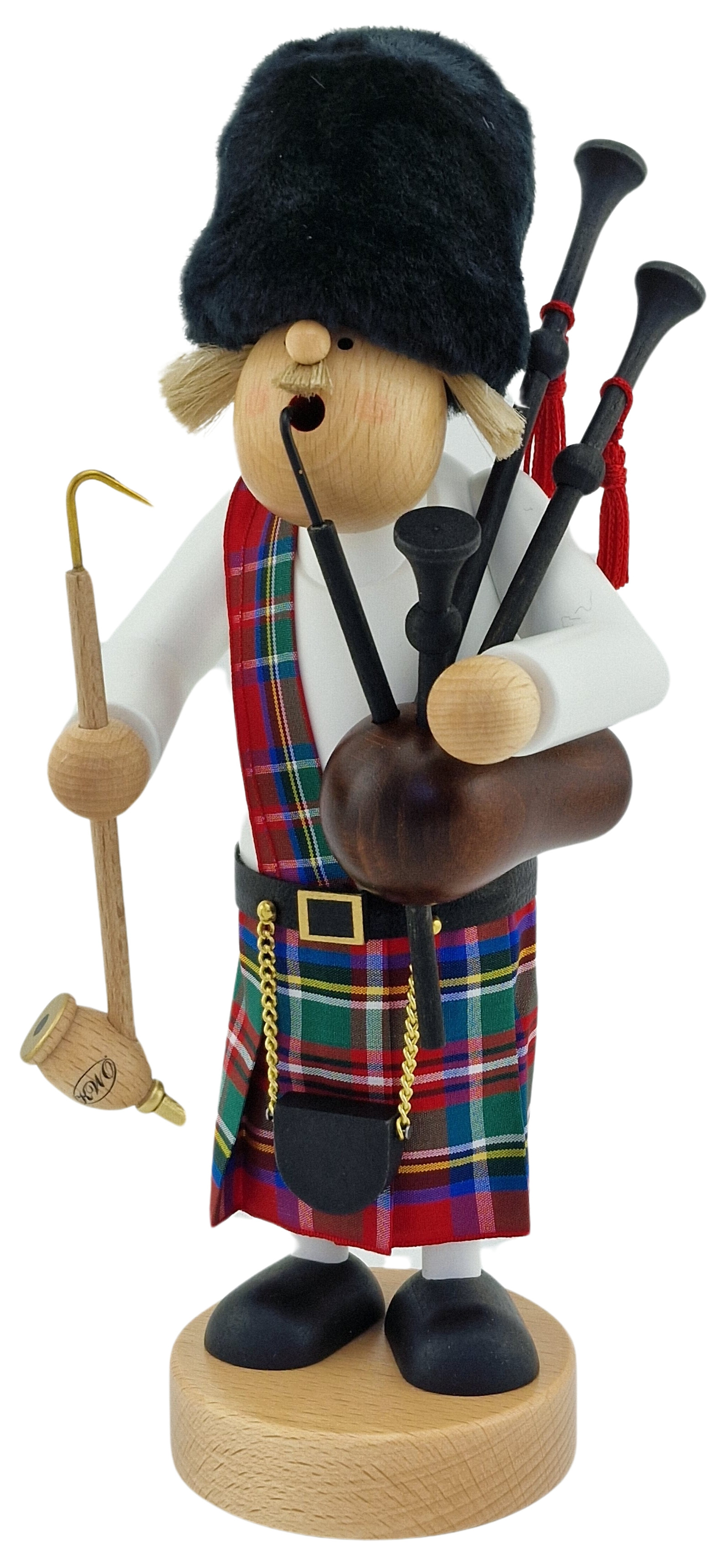 Räuchermann Schotte mit Dudelsack - Die Dünnen