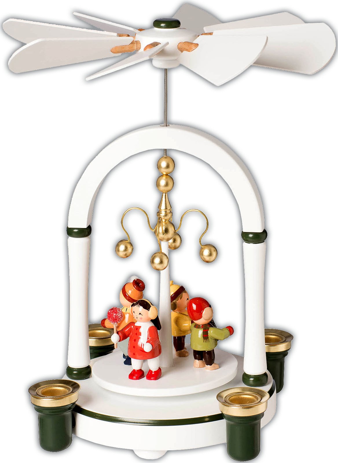 Pyramide Kinder auf dem Weihnachtsmarkt Pyramide Kinder auf dem Weihnachtsmarkt