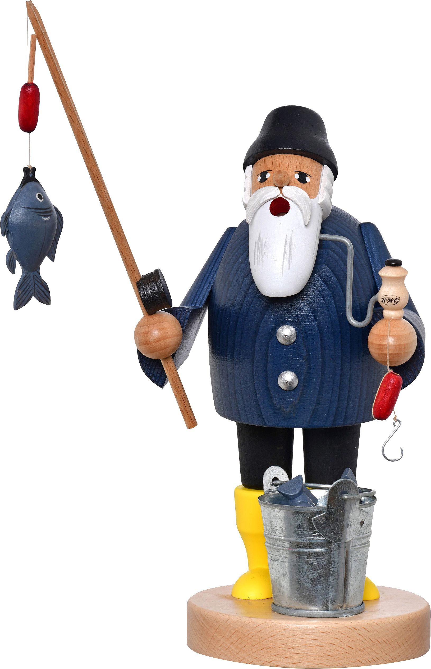 Räuchermann Angler - Die Bärtigen
